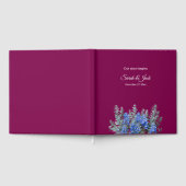 ブルーボンネットとブルゴーニュの冬の結婚式 ゲストブック (全面)