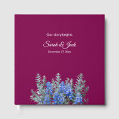 ブルーボンネットとブルゴーニュの冬の結婚式 ゲストブック (正面)