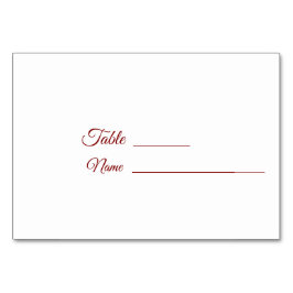 ブルーボンネットとブルゴーニュの冬の結婚式 テーブルナンバー