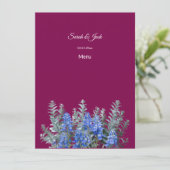 ブルーボンネットとブルゴーニュの冬の結婚式 メニュー (スタンド正面)