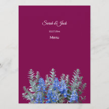 ブルーボンネットとブルゴーニュの冬の結婚式