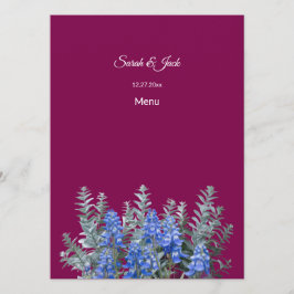 ブルーボンネットとブルゴーニュの冬の結婚式 メニュー