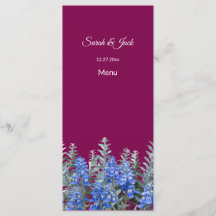 ブルーボンネットとブルゴーニュの冬の結婚式