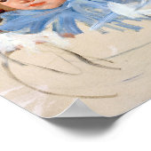 ブルーボンネットの女の子、メアリー・カッサット ポスター (角)