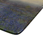 ブルーボンネットの花のフィールド(田園風景) カッティングボード (角)