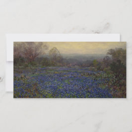 ブルーボンネットの花のフィールド（田園風景） カード