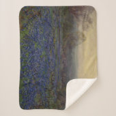 ブルーボンネットの花のフィールド（田園風景） シェルパブランケット (正面)