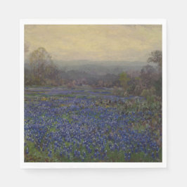 ブルーボンネットの花のフィールド（田園風景） スタンダードランチョンナプキン