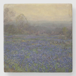 ブルーボンネットの花のフィールド（田園風景） ストーンコースター