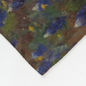 ブルーボンネットの花のフィールド(田園風景) フリースブランケット (角)