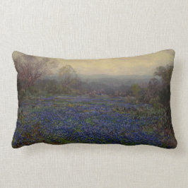 ブルーボンネットの花のフィールド（田園風景） ランバークッション