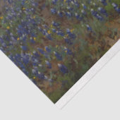 ブルーボンネットの花のフィールド（田園風景） 薄葉紙 (詳細)