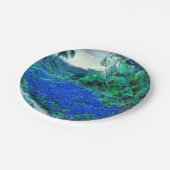 ブルーボンネットインザミスティーモーニング紙プレート ペーパープレート (アングル)