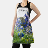 ブルーボンネットテキサス州フラワーズブルーフローラルピネ エプロン (インサイチュ)