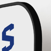 ブルーボンネットテキサス州フラワーフローラテシャン国旗 ピックルボールラケット (左詳細)