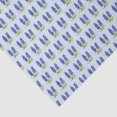 ブルーボンネットテキサス州フローラワイルドフラワーウォータカラーティ 薄葉紙 (詳細)