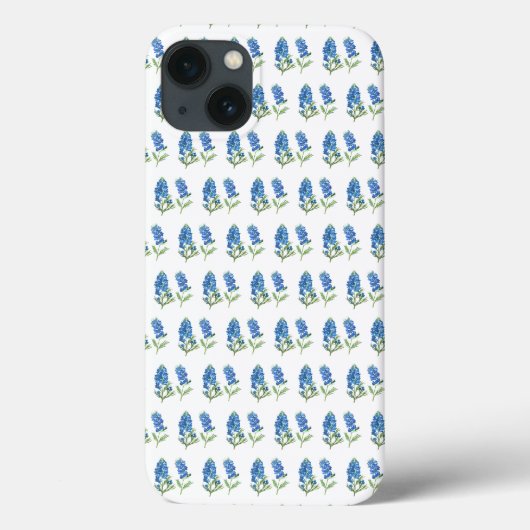 ブルーボンネットテキサス州ブルーフラワーズウォーター色 Case-Mate iPhoneケース (裏面)