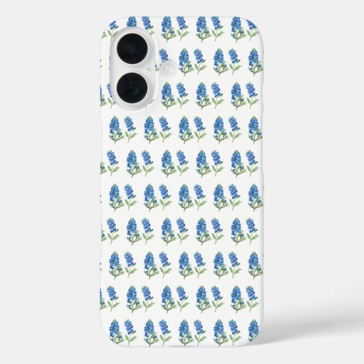 ブルーボンネットテキサス州ブルーフラワーズウォーター色 Case-Mate iPhoneケース (裏面)