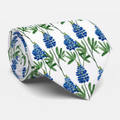 ブルーボンネットテキサス州ワイルドフラワー水の色パターン ネクタイ (ロール)