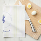 ブルーボンネットテキサス州ワイルドフラワー キッチンタオル (四つ折り)