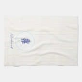 ブルーボンネットテキサス州ワイルドフラワー キッチンタオル (横)