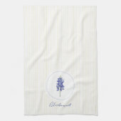 ブルーボンネットテキサス州ワイルドフラワー キッチンタオル (縦)
