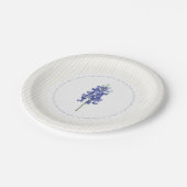 ブルーボンネットテキサス州ワイルドフラワー ペーパープレート (アングル)