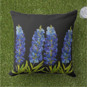 ブルーボンネットテキサス州州フラワーズルピネウォーター色 アウトドアクッション (芝生)