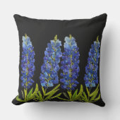 ブルーボンネットテキサス州州フラワーズルピネウォーター色 アウトドアクッション (正面)