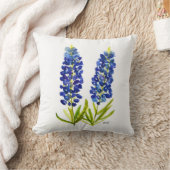 ブルーボンネットテキサス州州フラワーズルピネウォーター色 クッション (ブランケット)