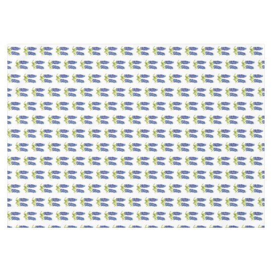 ブルーボンネットテキサス州州フラワーズルピネウォーター色 テーブルクロス (正面(横))