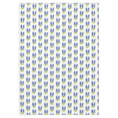 ブルーボンネットテキサス州州フラワーズルピネウォーター色 テーブルクロス (正面)