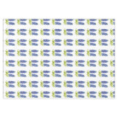 ブルーボンネットテキサス州州フラワーズルピネウォーター色 テーブルクロス (正面(横))