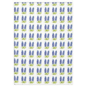 ブルーボンネットテキサス州州フラワーズルピネウォーター色 テーブルクロス (正面)