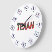 ブルーボンネットテシャン ラージ壁時計 (傾斜)