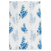 ブルーボンネットパターン大抱き枕 ミディアムペーパーバッグ (正面)