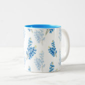 ブルーボンネットパターン ツートーンマグカップ (正面右)
