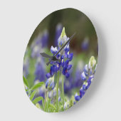 ブルーボンネットフィールドのラウンドクロック ラージ壁時計 (傾斜)