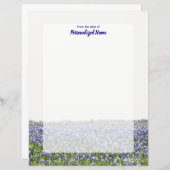 ブルーボンネットフィールド無線紙シート (正面/裏面)