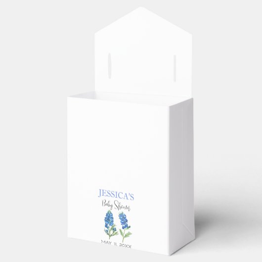 ブルーボンネットフラワーズテキサス州ベビーシャワーガール フェイバーボックス (オープン)