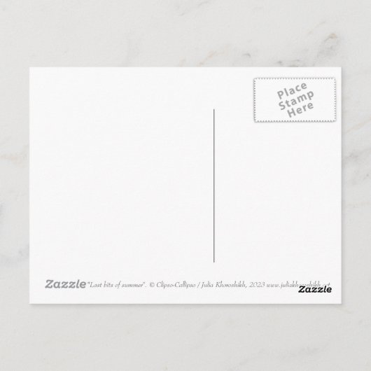 ブルーボンネットフラワーズブロッサムフローラパステル絵を描ズ ポストカード (裏面)