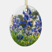 ブルーボンネットブルーフラワーズテキサス州テサンルピネ セラミックオーナメント (右)