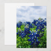 ブルーボンネットブルーフラワーズテキサス州テシャンフローラ シーズンカード (正面/裏面)