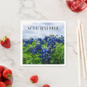 ブルーボンネットブルーフラワーズテキサス州テシャンフローラ スタンダードカクテルナプキン (インサイチュ)