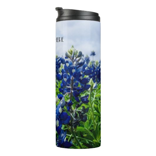 ブルーボンネットブルーフラワーズテキサス州テシャンフローラ タンブラー (回転右)