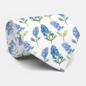 ブルーボンネットブルーフラワーズテキサス州テシャンフローラ ネクタイ (ロール)