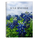 ブルーボンネットブルーフラワーズテキサス州テシャンフローラ ノートブック (正面)