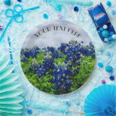 ブルーボンネットブルーフラワーズテキサス州テシャンフローラ ペーパープレート (パーティー)