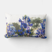 ブルーボンネットブルーフラワーズテキサス州テシャンフローラ ランバークッション (正面)