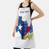 ブルーボンネットブルーフラワーズテキサス州テシャン州フローラ エプロン (インサイチュ)